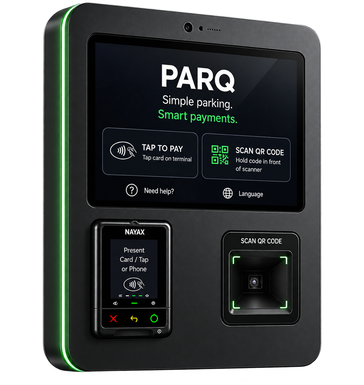 PARQ smart parking payment terminal